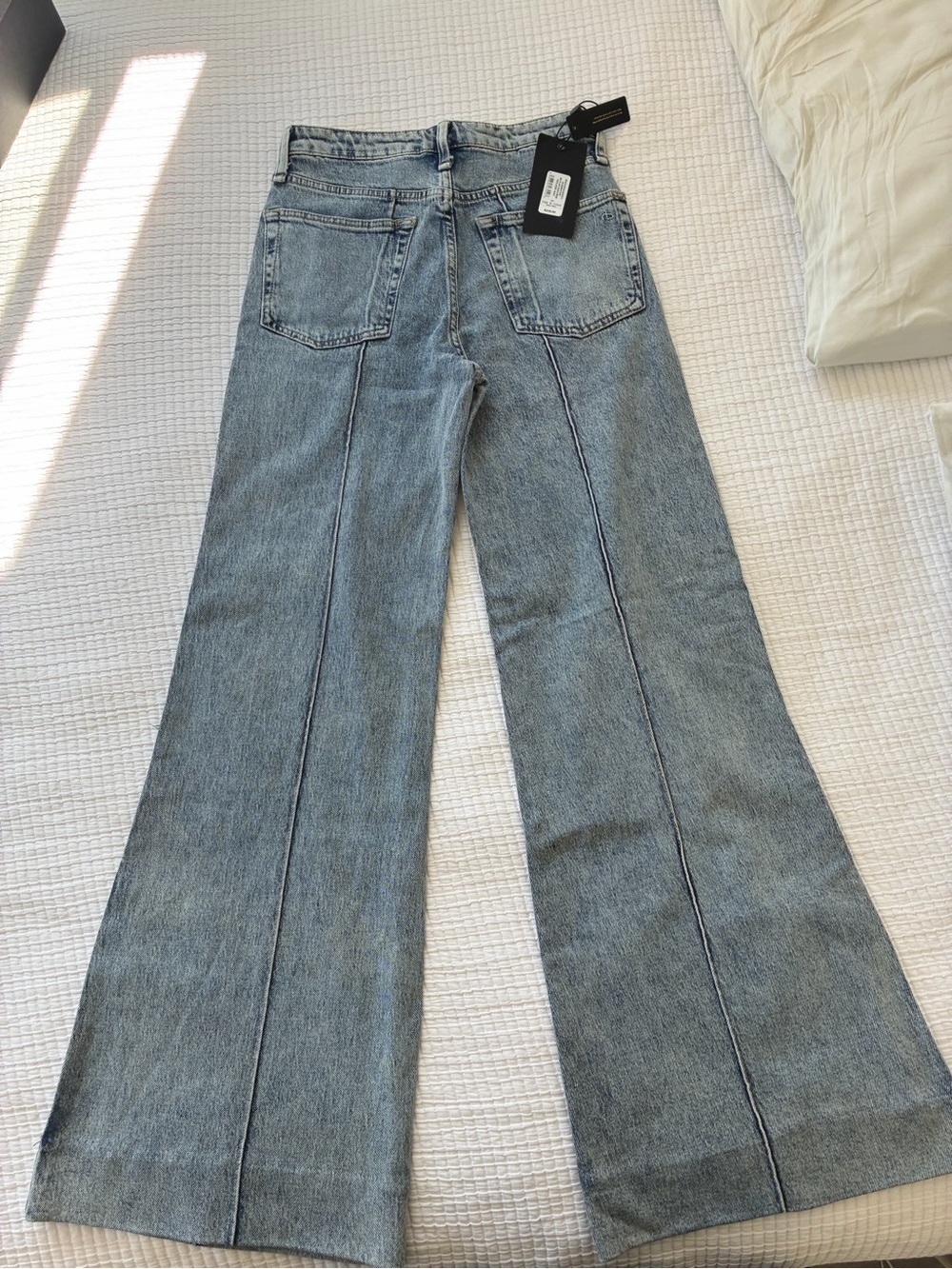 NWT Rag and Bone Clementine Skylar Trouser Jean Flare Size 26 - Picture 3 of 6